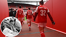 The Arsenal squad donned tributes to teammate Kyra Cooney-Cross and her mother. 