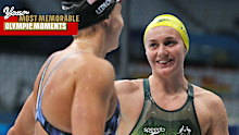 Ariarne Titmus and Katie Ledecky.