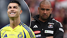 Cristiano Ronaldo and Patrick Kisnorbo. 