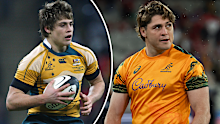 James O'Connor during his debut year with the Wallabies and now. 
