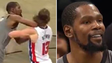 Kevin Durant was ejected for an ugly act in the Nets' win over the Pistons.