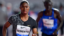 Caster Semenya during her victorious run in Doha.