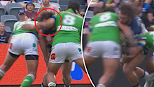 Josh Papalii was placed on report twice. 