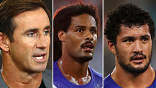Andrew Johns, Jayden Okunbor and Corey Harawira-Naera 