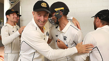 Western Australian captain Shaun Marsh soaking up Sheffield Shield glory.