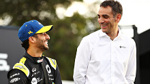 Daniel Ricciardo and Cyril Abiteboul.