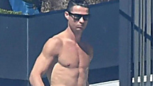 Cristiano Ronaldo in his 'pool pictures' while at home in Madeira.