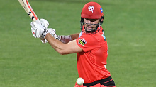 Shaun Marsh of the Melbourne Renegades bats during a BBL win over Perth Scorchers.