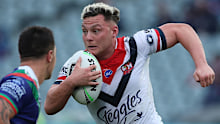 Sydney Roosters playmaker Lachlan Lam in action for the Sydney Roosters this season.