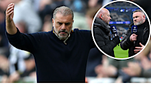 Ange Postecoglou, Alan Shearer and Wayne Rooney.