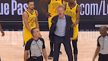 Steve Kerr erupts at officials