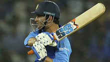 MS Dhoni hits out against Australia.