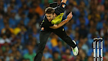 Andrew Tye in action for Australia.