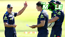 Then Parramatta Eels coach Brad Arthur at a training session in 2024.