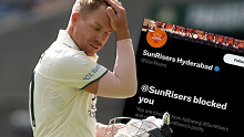 David Warner found out he'd been blocked by Sunrisers Hyderabad