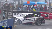 Scott Pye crashes out 