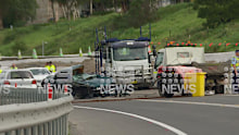 NSW Police on the scene at an accident near Bomaderry