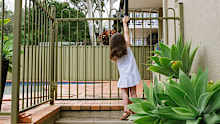 Parents are being urged to keep a close eye on children around backyard pools. (Royal Surf Life Saving Australia)