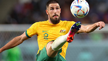 Milos Degenek in action against Denmark.