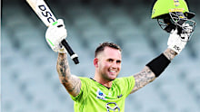 Star Sydney Thunder batsman Alex Hales.