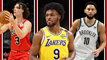 Josh Giddey, Bronny James and Ben Simmons. 