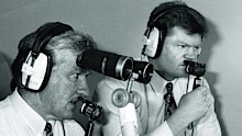 Ray Warren (left) and Paul Vautin.