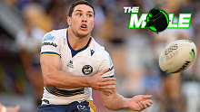 Eels halfback Mitchell Moses during his side's Magic Round win over the Warriors.