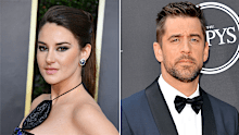 Shailene Woodley, Aaron Rodgers.