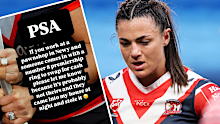 Millie Elliott called on her followers to keep an eye out for her premiership ring.