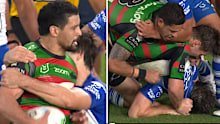 The extraordinary moment of madness sparked by Bulldogs half Lachlan Lewis.