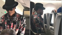 Panthers quarterback Cam Newton offers a passenger money to switch seats