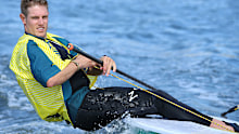 Matthew Wearn is guaranteed a gold medal in the men's Laser.