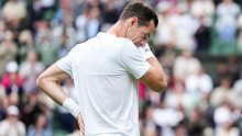 Andy Murray after losing his men's doubles first-round match.