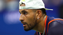 Australia's Nick Kyrgios in action at the US Open