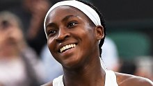 Cori Gauff after winning again at Wimbledon.
