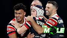 Fetalaiga Pauga celebrating with Roosters teammates. The Mole.