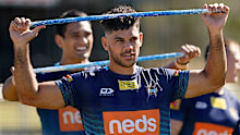 Brian Kelly during an NRL Titans training session at the Titans High Performance Centre 