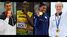 (From left) Michael Phelps, Usain Bolt, Simone Biles, and Lisa Carrington.