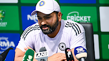 Rohit Sharma speaks to media ahead of the second Test.