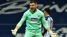 West Brom goalkeeper Sam Johnstone.