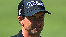 Adam Scott during the third round of the PGA Tour event in Las Vegas.