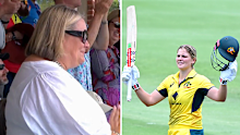 Georgia Voll salutes mother after maiden century.