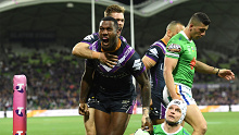 The Storm were downed by the Raiders late in their finals clash