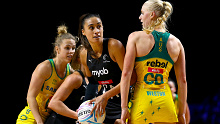 Silver Ferns shooter Maria Folau had the chance to tie the game in the final seconds but missed her shot