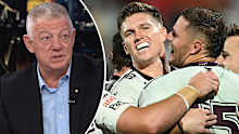 Phil Gould and Manly's players.