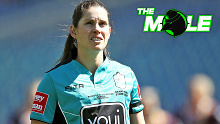 Referee Kasey Badger watches on during the 2018 NRL Women's Premiership Grand Final