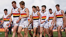 The Crows were battered from the first minute by a rampant Western Bulldogs side in Ballarat