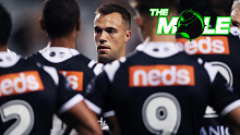 Wests Tigers halfback Luke Brooks, the Mole graphic.
