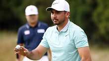  Jason Day of Australia acknowledges the fans on the 2nd green during the first round of the CJ Cup