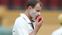 Rubbing saliva on a cricket ball could be outlawed.